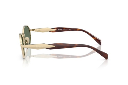 PRADA PR 65ZS - ZVN70L - 55 Lunettes de soleil Or, Havane Ovale