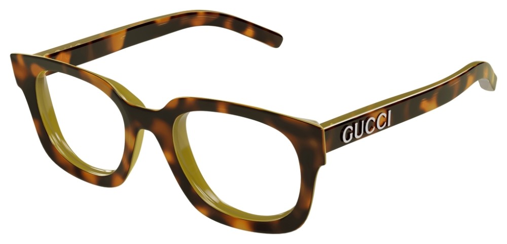 Gucci GG1721O - 002 - 50 Cadres optiques Havane Angulaire