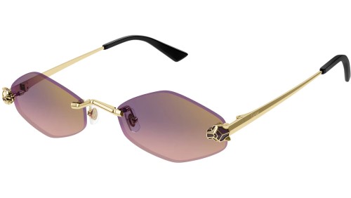 Cartier CT0433S - 004 - 55 Lunettes de soleil Angulaire/Ovale