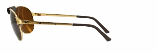 Cartier CT0074S - 001 - 58 Lunettes de soleil Or Pilote (Aviateur)