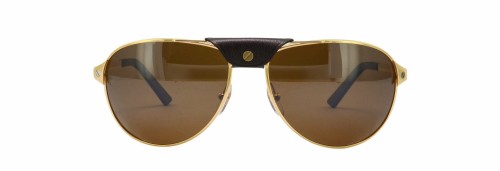 Cartier CT0074S - 001 - 58 Lunettes de soleil Or Pilote (Aviateur)