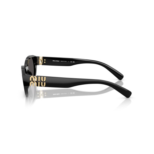 MIU MIU MU A03S - 16K08Z - 53 Lunettes de soleil Noir Ovale