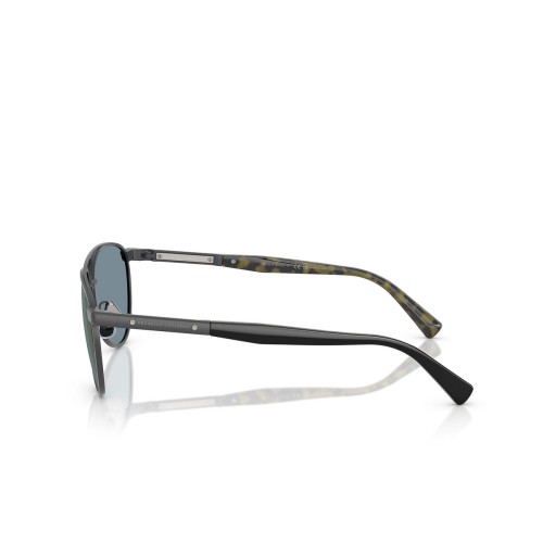 BRUNELLO CUCINELLI BC2007ST - 5021T0 - 56 - AVEC DES VERRES POLARISÉS Lunettes de soleil Argent, Noir Pilote (Aviateur)