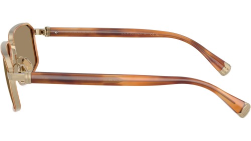 BRUNELLO CUCINELLI BC2009ST - 500253 - 58 Lunettes de soleil Or, Havane Angulaire