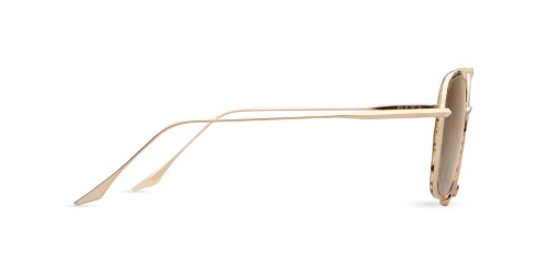 Dita TALON-THREE DTS442-A - 03 - 52 Lunettes de soleil Or, Havane Coussin arrondi