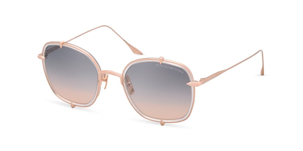 Dita TALON-THREE DTS442-A - 04 - 52 Lunettes de soleil Or rose Coussin arrondi