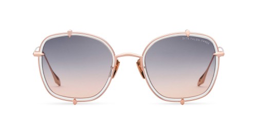 Dita TALON-THREE DTS442-A - 04 - 52 Lunettes de soleil Or rose Coussin arrondi