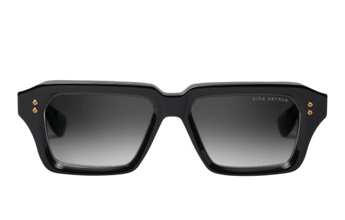 Dita DETRON DTS459-A - 01 - 52 Lunettes de soleil Noir, Or Angulaire