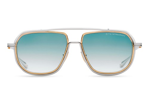 Dita INTRACRAFT DTS165-A TITANIUM - 03 - 59 Lunettes de soleil Or, Argent Pilote (Aviateur)