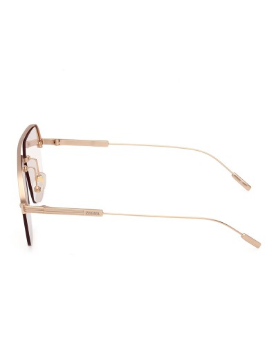 Zegna EZ0213 - 29E - 59 Lunettes de soleil Or rose Pilote (Aviateur)