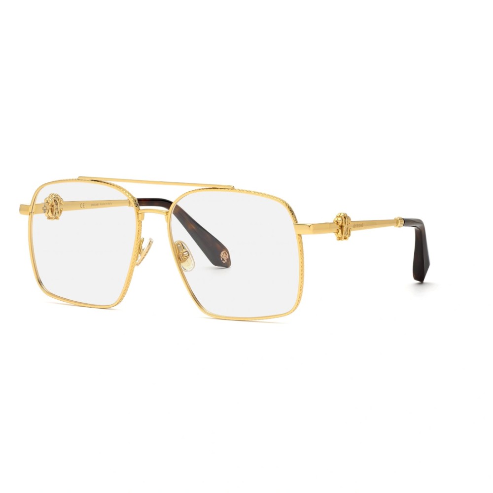 Roberto Cavalli VRC028 - 0400 - 58 Cadres optiques Or, Havane Angulaire