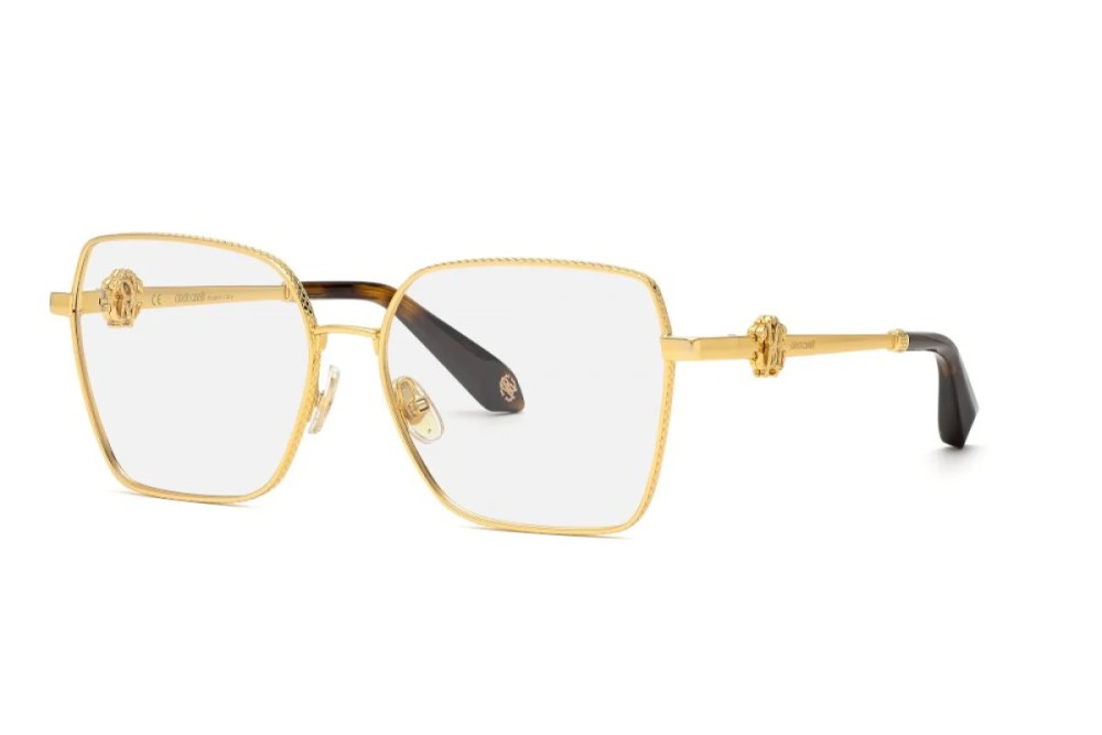 Roberto Cavalli VRC029 - 0400 - 57 Cadres optiques Or, Havane Angulaire