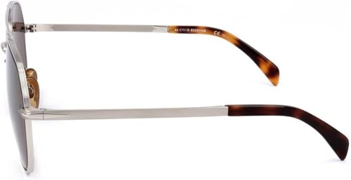 David Beckham DB 7037/G/S - 8JD - 61 Lunettes de soleil Argent, Havane Pilote (Aviateur)