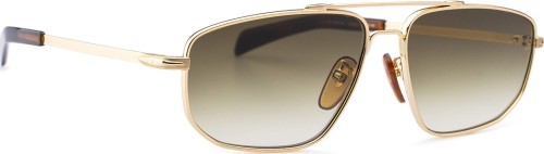 David Beckham DB 7049/G/S - J5G - 59 Lunettes de soleil Or, Havane Pilote (Aviateur)