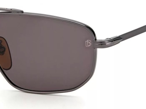 David Beckham DB 7049/G/S - KJ1 - 59 Lunettes de soleil Gris foncé, havane Pilote (Aviateur)