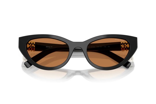 MIU MIU MU A04S - 16K10I - 54 Lunettes de soleil Noir Œil de chat