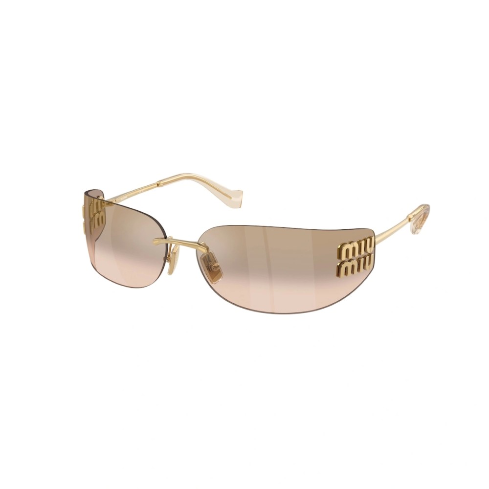 MIU MIU MU A51S - 5AK20P - 75 Lunettes de soleil Gold Oval