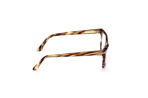Tom Ford TF6047-B - 055 - 54 - AVEC DES VERRES À FILTRE ANTI LUMIÈRE BLEU-VIOLET Cadres optiques Havane Angulaire