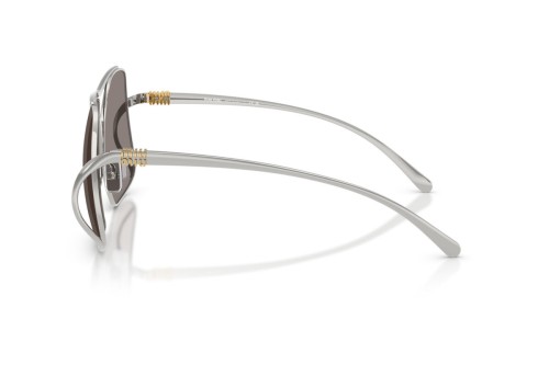 MIU MIU MU A55S - ​1BC80Q - ​57 Lunettes de soleil Argent Angulaire