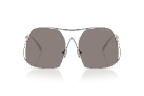 MIU MIU MU A55S - ​1BC80Q - ​57 Lunettes de soleil Argent Angulaire