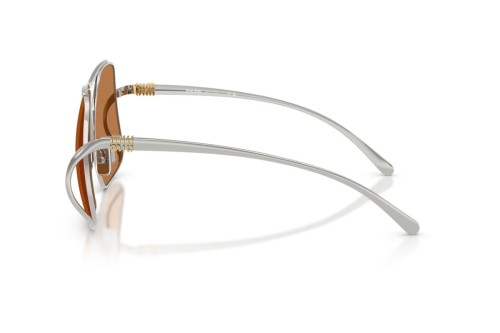 MIU MIU MU A55S - ​1BC90Q - ​57 Lunettes de soleil Argent Angulaire