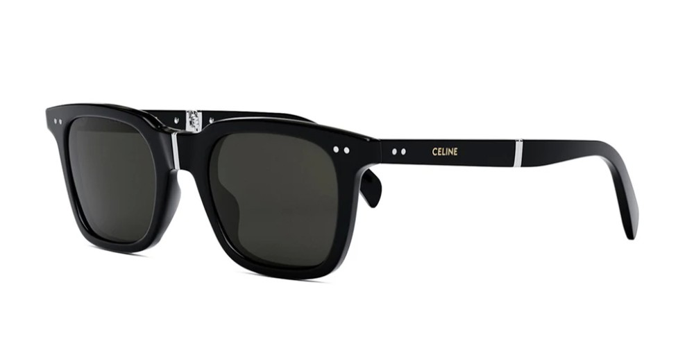 Celine CL40247I - 01A - 50 Lunettes de soleil Noir Angulaire