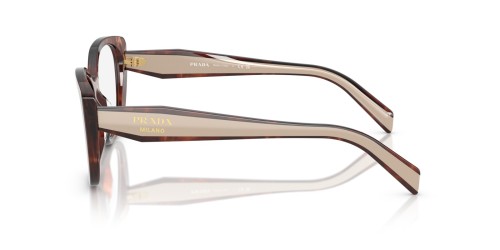 PRADA PR B04V - 07R1O1 - ​53 Cadres optiques Havane Œil de chat