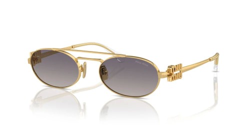 MIU MIU MU 54ZS - 5AK30C - 53 Lunettes de soleil Gold Oval