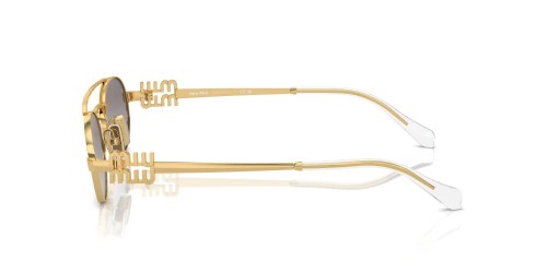 MIU MIU MU 54ZS - 5AK30C - 53 Lunettes de soleil Gold Oval