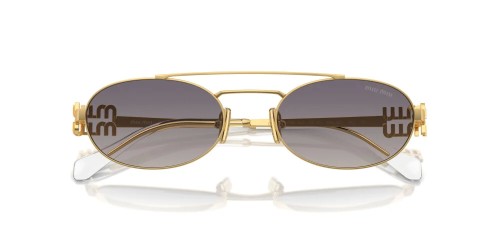 MIU MIU MU 54ZS - 5AK30C - 53 Lunettes de soleil Gold Oval
