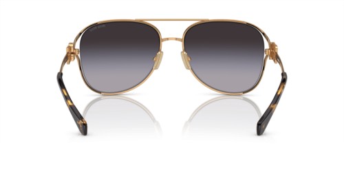 MIU MIU MU 52ZS - 70E5D1 - 58 Lunettes de soleil Or, Havane Pilote (Aviateur)