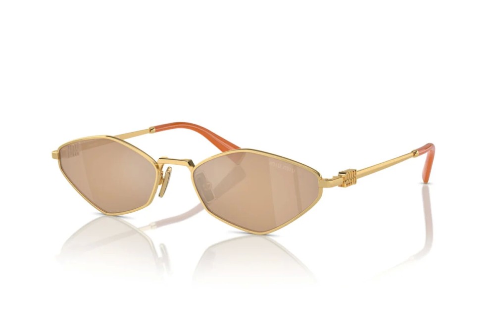 MIU MIU MU 56ZS - ​5AK40D - ​56 Lunettes de soleil Or Ovale