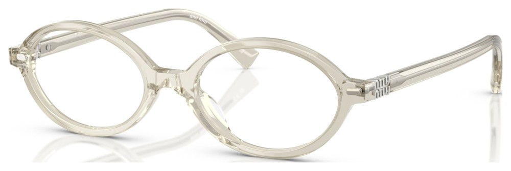 MIU MIU MU 01XV - 12U1O1 - 50 Cadres optiques Transparent, Cristal Ovale