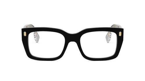 Fendi FE50094F - 001 - 52 Cadres optiques Noir Angulaire