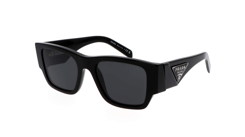 PRADA PR 10ZS - 1AB5S0 - 54 Lunettes de soleil Noir Angulaire