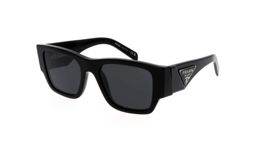 PRADA PR 10ZS - 1AB5S0 - 54 Lunettes de soleil Noir Angulaire