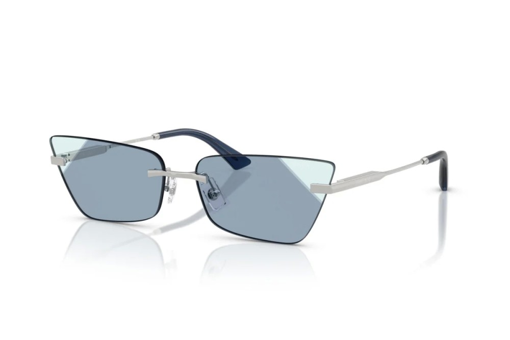 Jimmy Choo JC4012 - 30024S - 60 Lunettes de soleil Argent, Noir Œil de chat