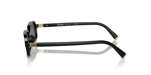 MIU MIU MU 11ZS - 16K5S0 - 51 Lunettes de soleil Noir Angulaire