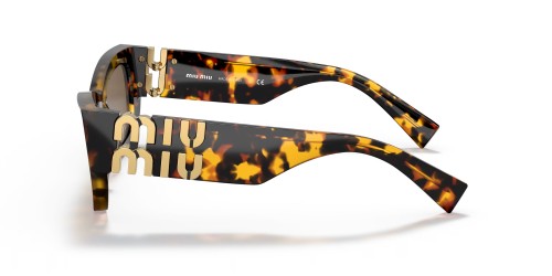 MIU MIU MU 09WS - VAU06B - 53 Lunettes de soleil Havane Angulaire