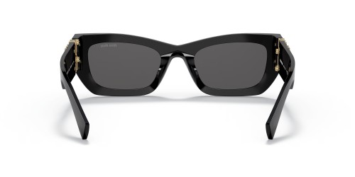 MIU MIU MU 09WS - 1AB5S0 - 53 Lunettes de soleil Noir, Or Angulaire