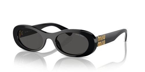 MIU MIU MU 06ZS - 1AB5S0 - 50 Lunettes de soleil Noir Ovale