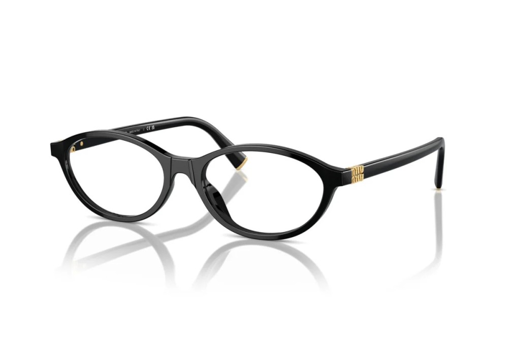 MIU MIU MU 09XV - ​16K1O1 - ​53 Cadres optiques Noir Ovale