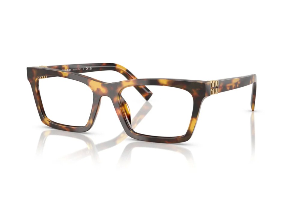MIU MIU MU 04WV - ​14L1O1 - ​55 Cadres optiques Havane Angulaire