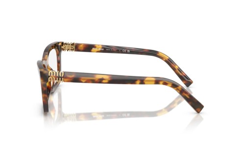 MIU MIU MU 04WV - ​14L1O1 - ​55 Cadres optiques Havane Angulaire
