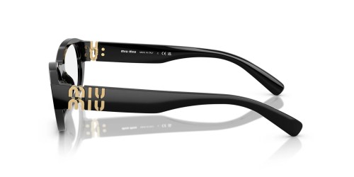 MIU MIU MU 03WV - ​16K1O1 - ​53 Cadres optiques Noir Ovale